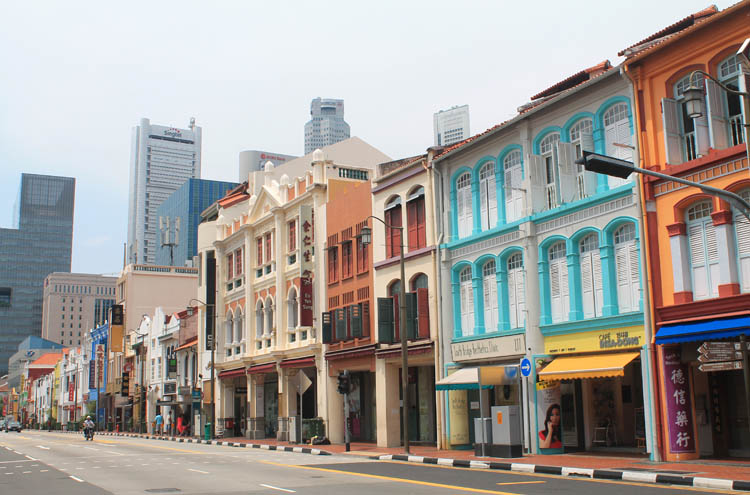 Singapore shophouses